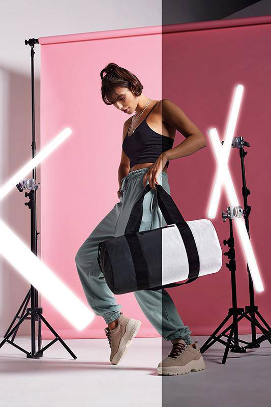Epic Label Sacs Bagbase BG136 Reflective Barrel Bag 50 x 25 x 25 cm
