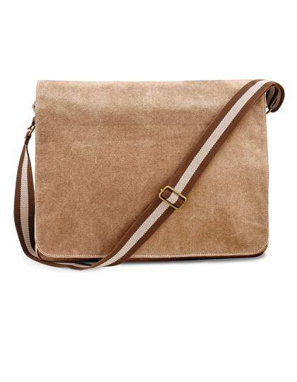 Epic Label Sacs Quadra QD610 Sac Courrier Vintage En Toile