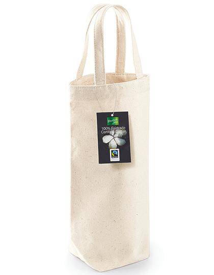 Epic Label Sacs Westford Mill WM620 Sac Bouteille En Coton Commerce Équitable 8x27x8cm