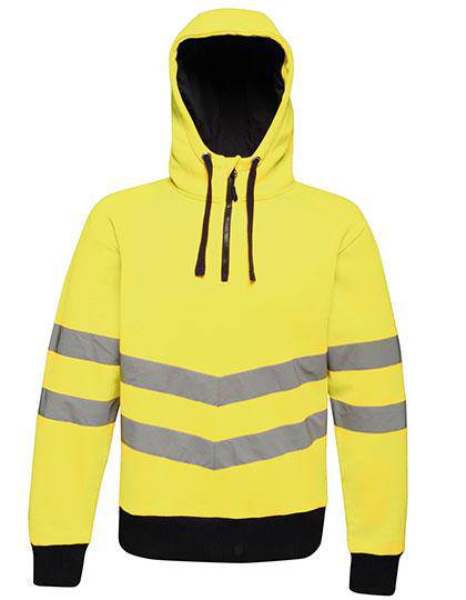 Epic Label Sweat-shirts Regatta High Visibility Tra472 Hi-Vis Pro Overhead Extol Stretch Hoodie