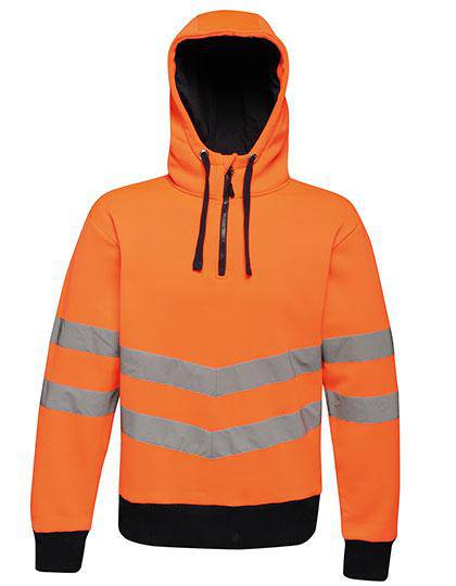 Epic Label Sweat-shirts Regatta High Visibility Tra472 Hi-Vis Pro Overhead Extol Stretch Hoodie