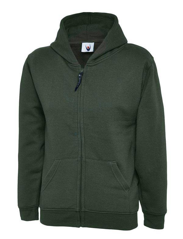 Epic Label Sweat-shirts Uneek Clothing UC506 Childrens Classic Full Zip Hooded Sweatshirt Enfant