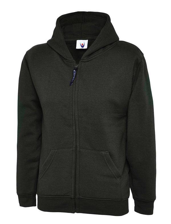Epic Label Sweat-shirts Uneek Clothing UC506 Childrens Classic Full Zip Hooded Sweatshirt Enfant