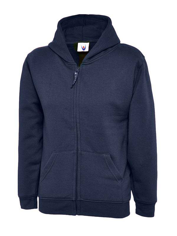 Epic Label Sweat-shirts Uneek Clothing UC506 Childrens Classic Full Zip Hooded Sweatshirt Enfant