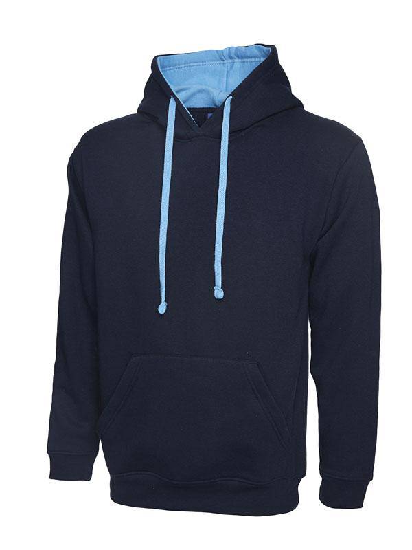 Epic Label Sweat-shirts Uneek Clothing UC507 Contrast Hooded Sweatshirt Mixte
