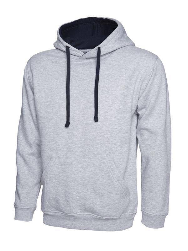 Epic Label Sweat-shirts Uneek Clothing UC507 Contrast Hooded Sweatshirt Mixte