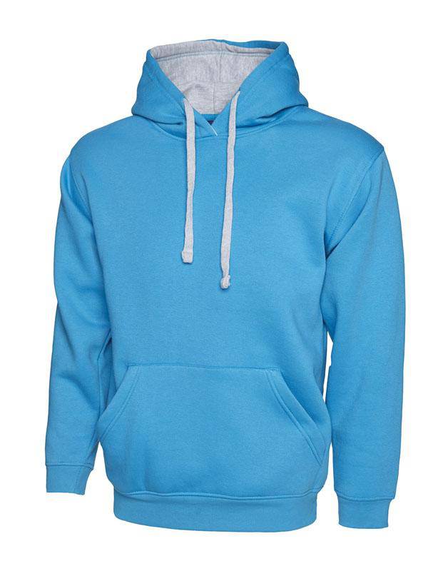 Epic Label Sweat-shirts Uneek Clothing UC507 Contrast Hooded Sweatshirt Mixte