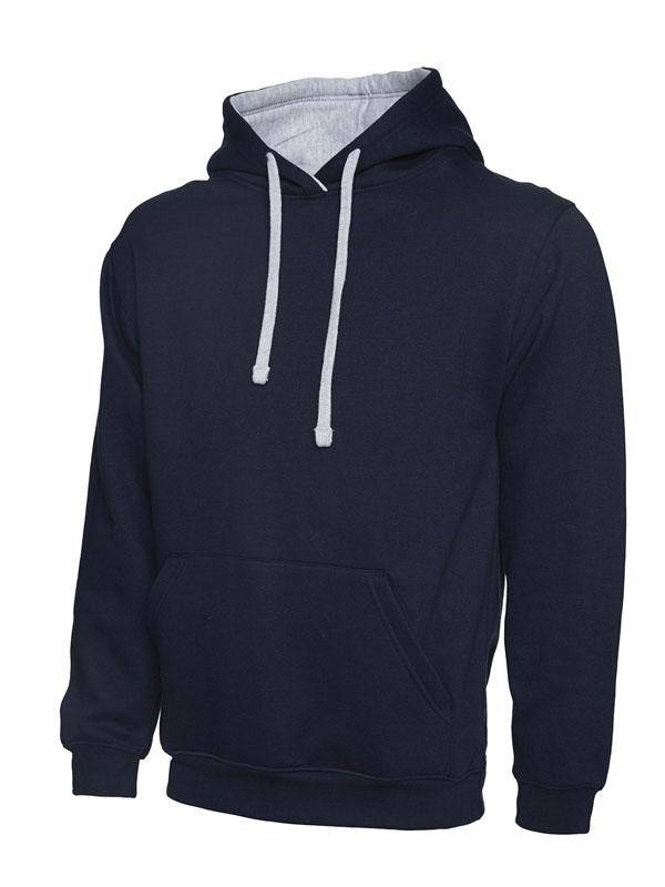 Epic Label Sweat-shirts Uneek Clothing UC507 Contrast Hooded Sweatshirt Mixte