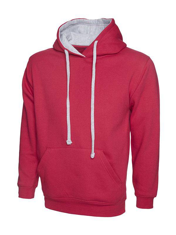 Epic Label Sweat-shirts Uneek Clothing UC507 Contrast Hooded Sweatshirt Mixte