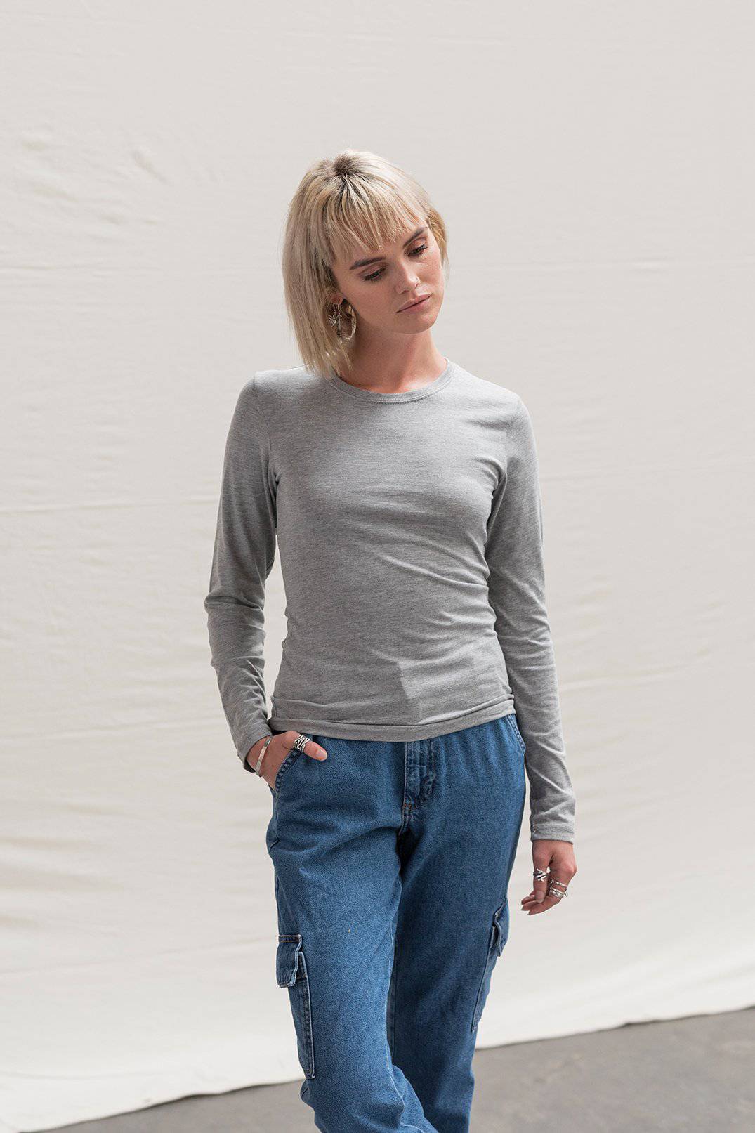 Epic Label T-shirts Just Ts Jt002F Tri-Blend T À Manches Longues Pour Femmes