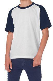 Epic Label T-shirts Lot de 3 B&C TK350 T-Shirt Base-Ball / Kids Pour Enfant