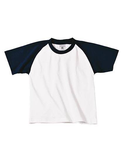 Epic Label T-shirts Lot de 3 B&C TK350 T-Shirt Base-Ball / Kids Pour Enfant