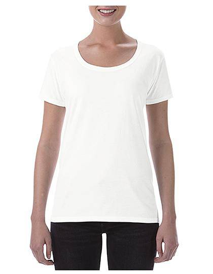 Epic Label T-shirts Lot de 3 Gildan 64550L Softstyle Ladies` Deep Scoop T-Shirt Pour Femme