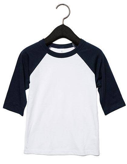 Epic Label T-shirts Lot de 3 T shirts Vierge Canvas 3200Y Youth 3/4 Sleeve Baseball Tee