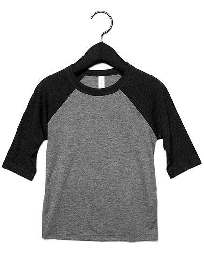 Epic Label T-shirts Lot de 3 T shirts Vierge Canvas 3200Y Youth 3/4 Sleeve Baseball Tee