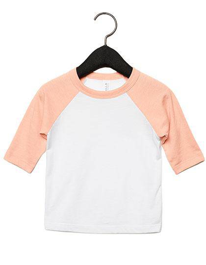 Epic Label T-shirts Lot de 3 T shirts Vierge Canvas 3200Y Youth 3/4 Sleeve Baseball Tee