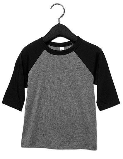 Epic Label T-shirts Lot de 3 T shirts Vierge Canvas 3200Y Youth 3/4 Sleeve Baseball Tee