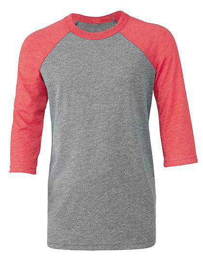 Epic Label T-shirts Lot de 3 T shirts Vierge Canvas 3200Y Youth 3/4 Sleeve Baseball Tee