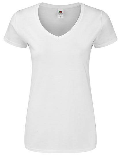 Epic Label T-shirts Lot de 5 Fruit of the Loom 61-444-0 Ladies Iconic 150 V Neck T Pour Femme
