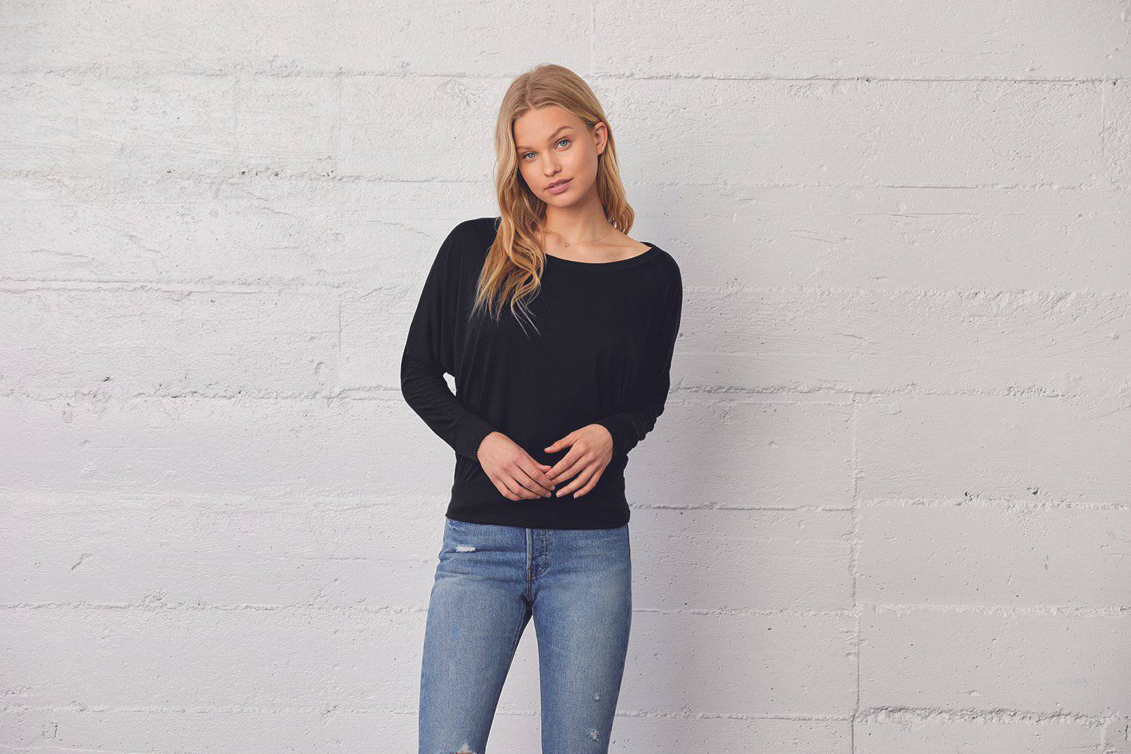 Epic Label T-shirts Lot de 5 T shirts Vierge Bella 8850 Flowy Long Sleeve Off The Shoulder Tee