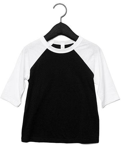 Epic Label T-shirts Lot de 5 T shirts Vierge Canvas 3200T Toddler 3/4 Sleeve Baseball Tee