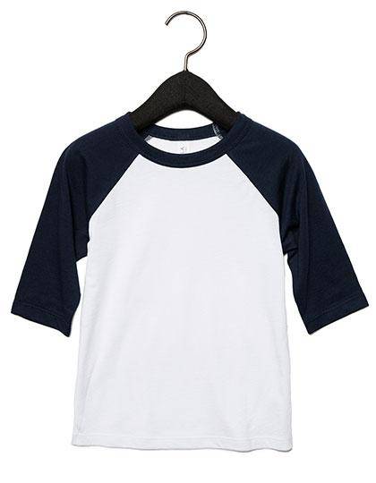 Epic Label T-shirts Lot de 5 T shirts Vierge Canvas 3200T Toddler 3/4 Sleeve Baseball Tee