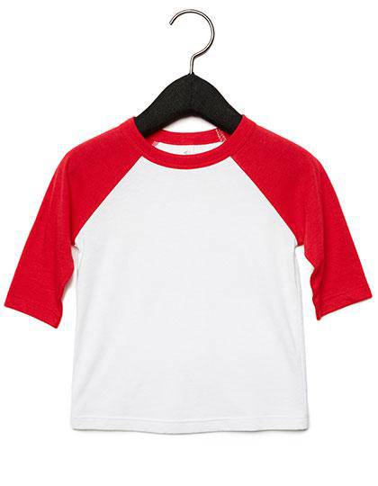 Epic Label T-shirts Lot de 5 T shirts Vierge Canvas 3200T Toddler 3/4 Sleeve Baseball Tee