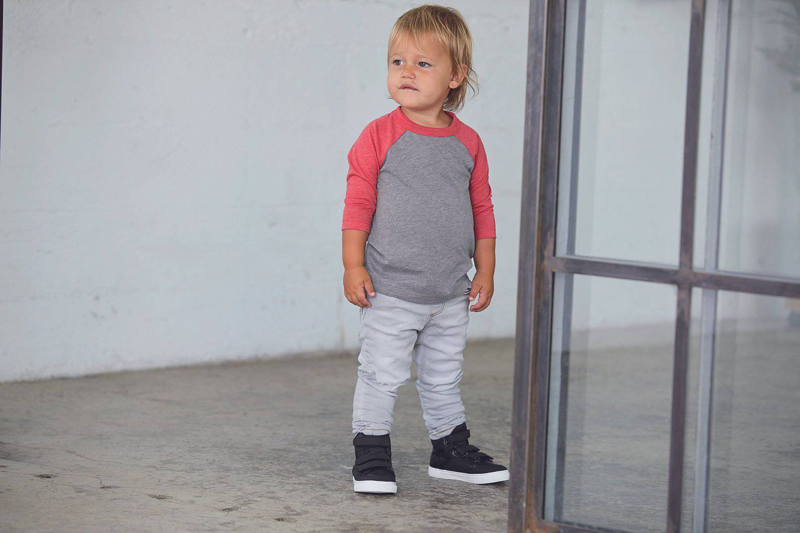 Epic Label T-shirts Lot de 5 T shirts Vierge Canvas 3200T Toddler 3/4 Sleeve Baseball Tee