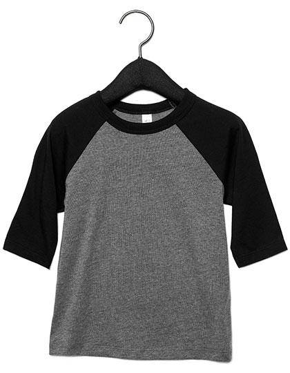 Epic Label T-shirts Lot de 5 T shirts Vierge Canvas 3200T Toddler 3/4 Sleeve Baseball Tee