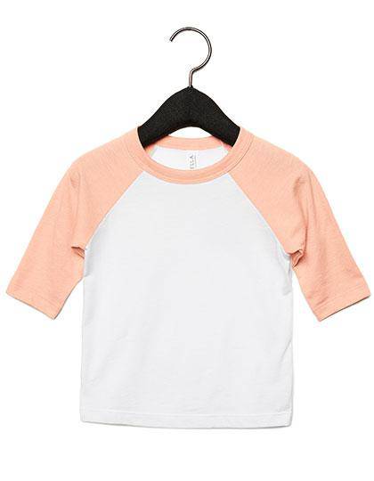 Epic Label T-shirts Lot de 5 T shirts Vierge Canvas 3200T Toddler 3/4 Sleeve Baseball Tee