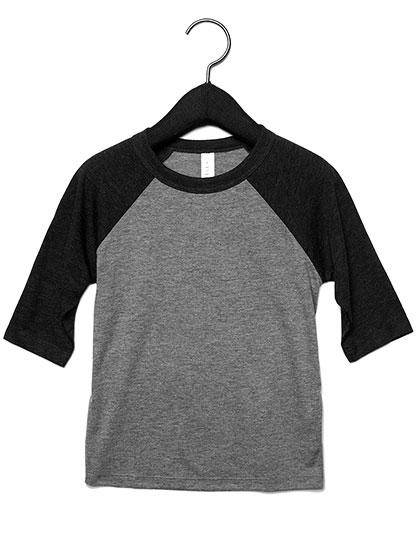Epic Label T-shirts Lot de 5 T shirts Vierge Canvas 3200T Toddler 3/4 Sleeve Baseball Tee