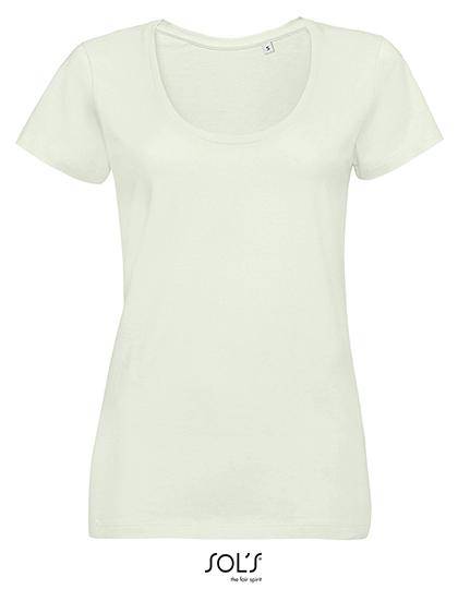 Epic Label T-shirts Lot de 5 T shirts Vierge SOL´S 02079 Women`s Low-Cut Round Neck T-Shirt Metropolitan