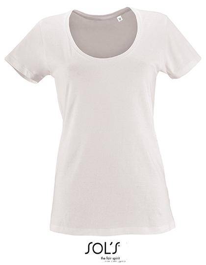 Epic Label T-shirts Lot de 5 T shirts Vierge SOL´S 02079 Women`s Low-Cut Round Neck T-Shirt Metropolitan