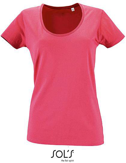 Epic Label T-shirts Lot de 5 T shirts Vierge SOL´S 02079 Women`s Low-Cut Round Neck T-Shirt Metropolitan