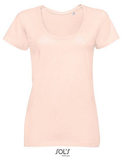 Epic Label T-shirts Lot de 5 T shirts Vierge SOL´S 02079 Women`s Low-Cut Round Neck T-Shirt Metropolitan