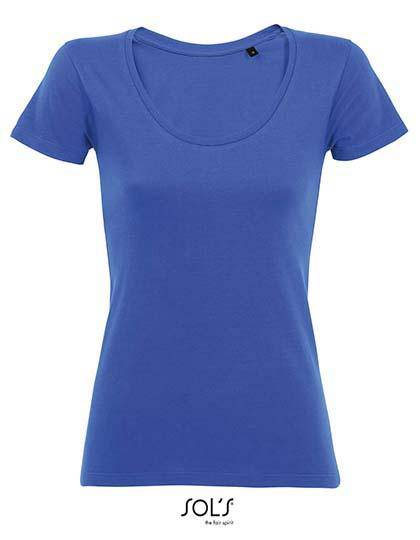 Epic Label T-shirts Lot de 5 T shirts Vierge SOL´S 02079 Women`s Low-Cut Round Neck T-Shirt Metropolitan