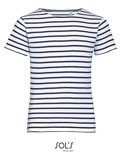 Epic Label T-shirts Sol´S L01400 T-Shirt Rayé À Col Rond Pour Enfant Miles