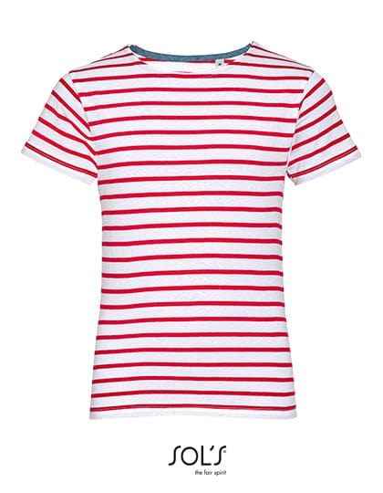 Epic Label T-shirts Sol´S L01400 T-Shirt Rayé À Col Rond Pour Enfant Miles
