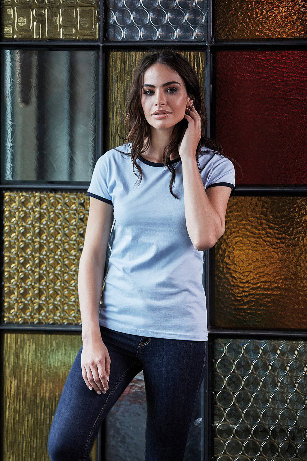 Epic Label T-shirts Tee Jays 5071 Pour Femmes Ringer Tee