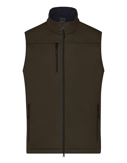 Epic Label Vestes & Bodywarmer James+Nicholson Jn1170 Gilet Softshell Homme Recyclé