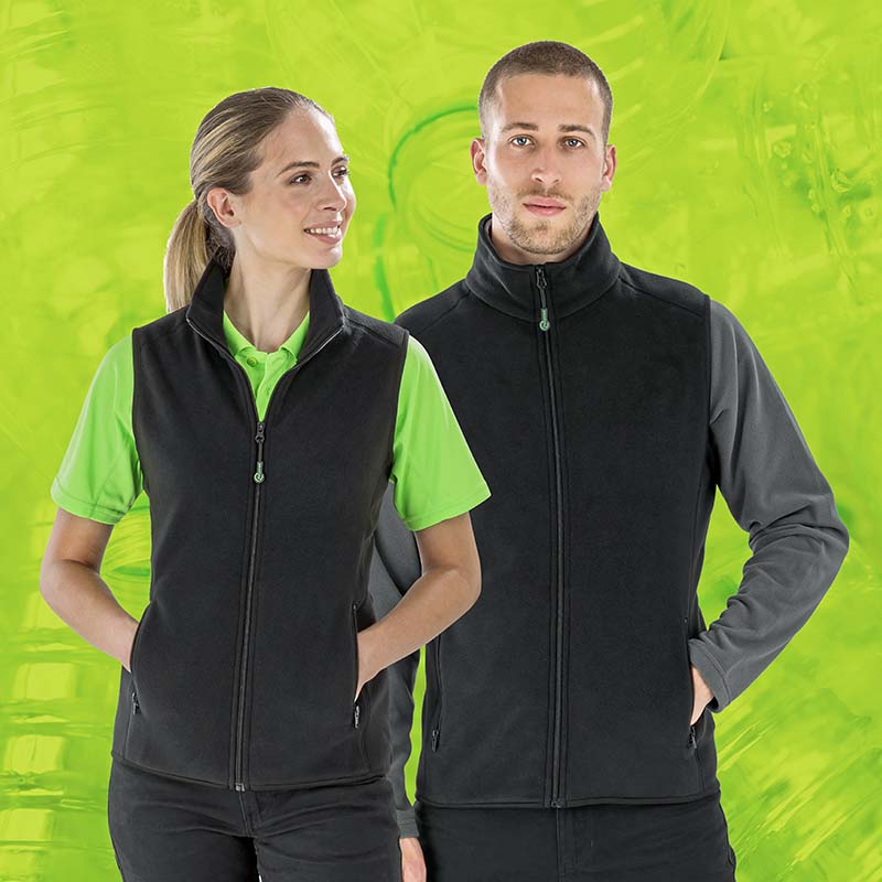 Epic Label Vestes & Bodywarmer Result Genuine Recycled Rt904 Gilet Micropolaire Récyclée Polarthermic