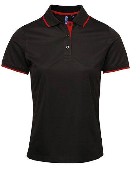 Epic Label Polos Premier Workwear Pr619 Ladies` Contrast Coolchecker Polo