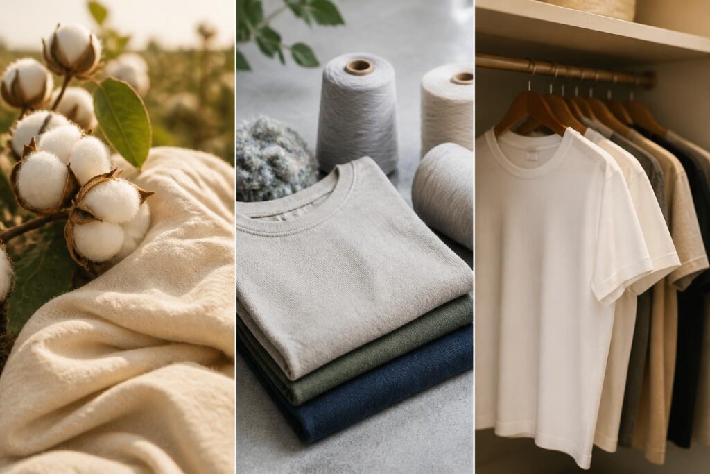 découvrez les différences entre le coton bio, le coton recyclé et le coton classique pour choisir les meilleures options pour votre dressing durable et responsable.