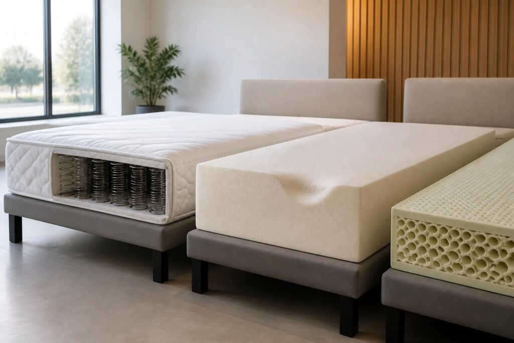 découvrez notre comparatif honnête des matelas à ressorts, mousse et latex pour choisir celui qui vous offrira confort et qualité de sommeil optimale.