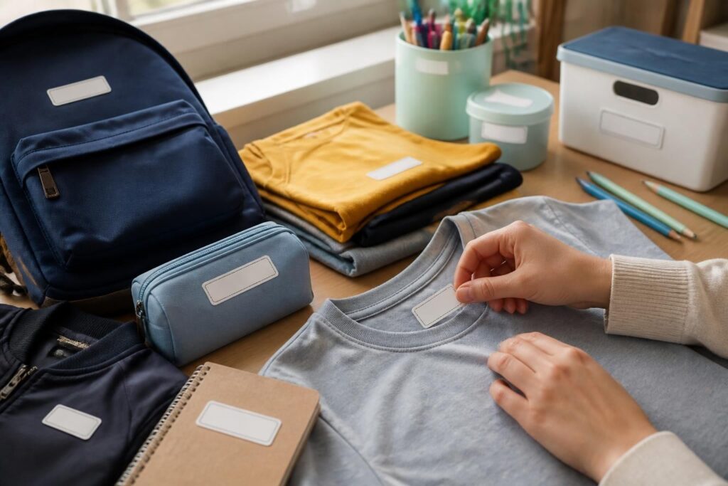 Étiqueter les vêtements et affaires d&rsquo;école : méthodes qui durent
