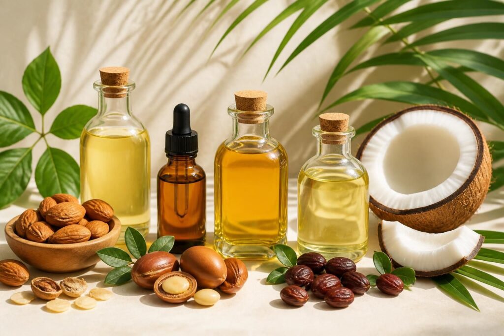 découvrez les bienfaits des huiles végétales en beauté : amande, argan, jojoba et coco pour nourrir, hydrater et sublimer votre peau et vos cheveux naturellement.