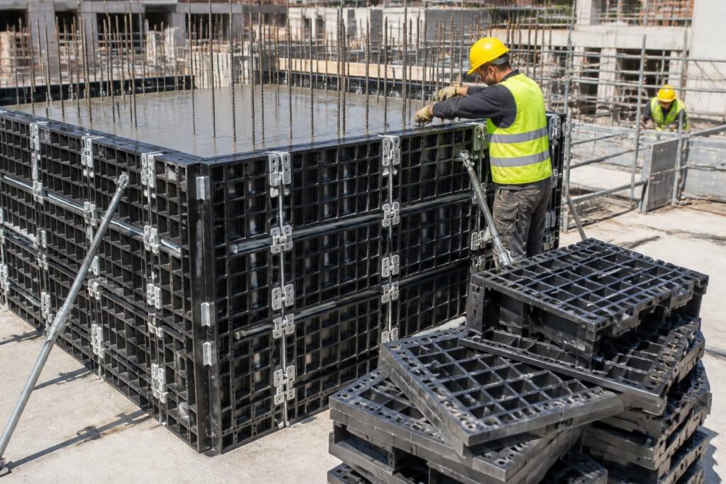 découvrez les avantages du coffrage plastique pour béton, ses prix compétitifs et ses applications modulaires adaptées à tous vos projets de construction.