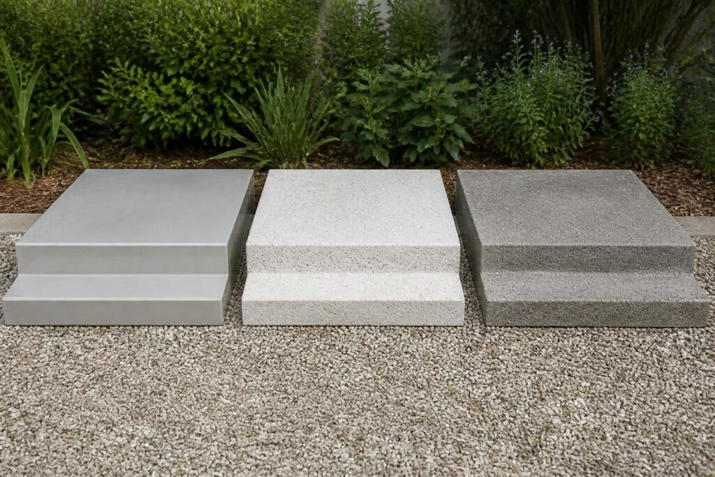 découvrez comment choisir entre les marches extérieures en béton ciré, béton cellulaire et béton classique pour allier durabilité et esthétique à votre extérieur.