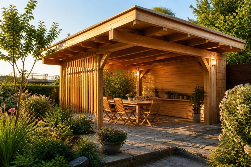 découvrez comment construire un appentis en bois avec notre plan détaillé, alliant praticité et esthétisme pour optimiser votre espace extérieur.