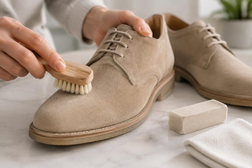 Comment nettoyer des chaussures en daim sans les abîmer ?